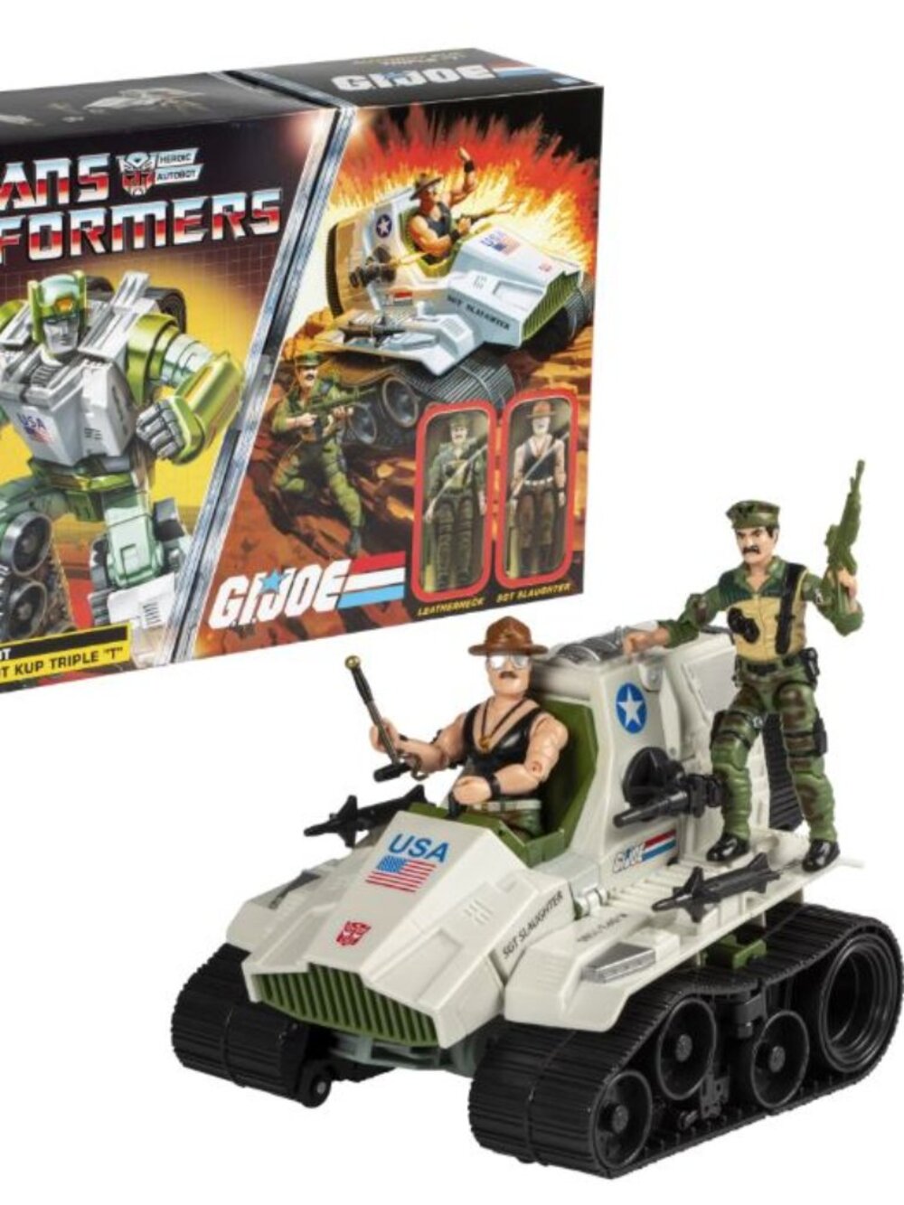 Transformers G.I. Joe Autobot Kup Triple T 9-Inch O-Ring Figure SGT Slaughter